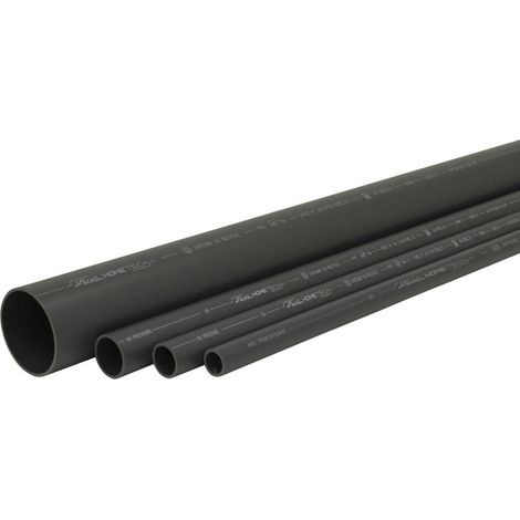 Nicoll – Tube d'évacuation PVC Ø50mm – Longueur 2 mètres – Système éco-responsable silencieux – Confort acoustique amélioré
