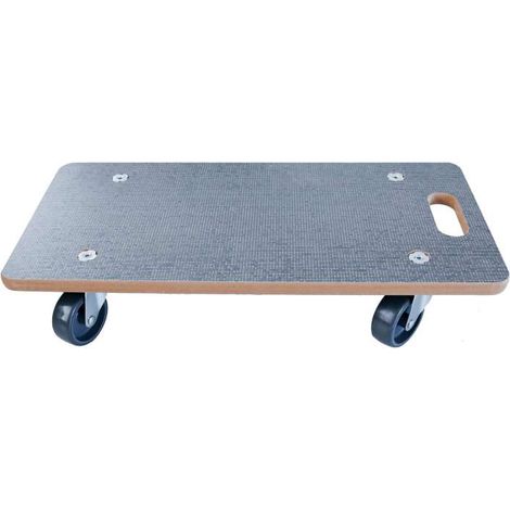 Carrello In Mdf Con Ruote Tpr, Rivestimento Antiscivolo