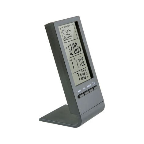 Station météo sans fil – Thermomètre, hygromètre et baromètre intérieur/extérieur – Affichage dynamique des prévisions météo – Capteur extérieur (1/2)