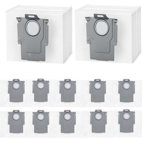 12 Staubbeutel für Roborock Q5+, Q5 Max+, Q5 DuoRoller+, Q5 Pro+, Q7+ Max+/M5+/L5+, Q8 Max+, S8+, S8 Pro Ultra, S7 MaxV/Max Ultra, Q10 S5+/X5+ Saugroboter, großes Fassungsvermögen 3,6 l (1/4)