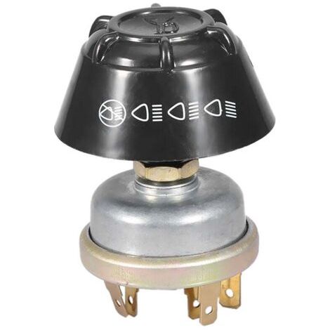 12V tanche Lumière/Klaxon Bouton Poussoir Métal pour Massey Ferguson Tracteur