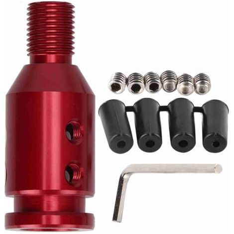 Adaptateur Sin Rouge en Aluminium Rouge 12x1.25 Applicable à Différents Modèles de Voitures (rouge) (1/5)