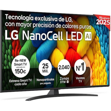 LG NanoCell AI 55NANO81A6A 139,7 cm (55") 4K Ultra HD Smart TV Wi-Fi Nero