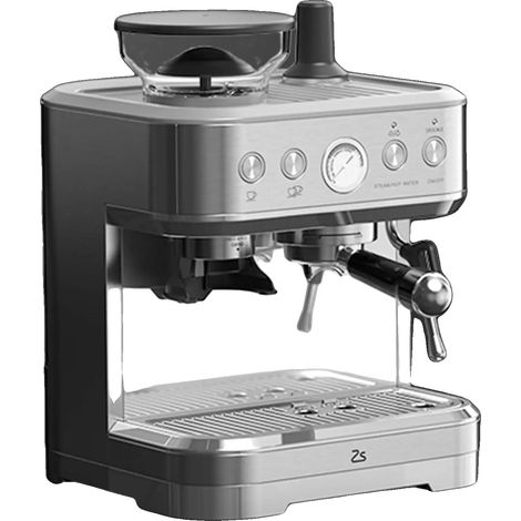 Machine à café Espresso, broyeur intégré, mousseur à lait, Norme européenne (1/2)