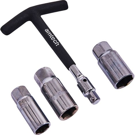 4PC 21MM 16MM 18MM T HANDLE SPARK PLUG SPANNER WRENCH REMOVER SOCKET REMOVAL (1/2)