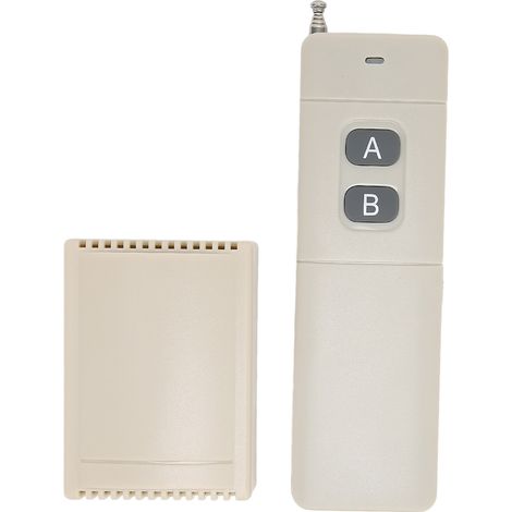 Système de télécommande sans fil RF 12 V 2 canaux 3000 m avec récepteur et émetteur à apprentissage de code instantané (1/5)