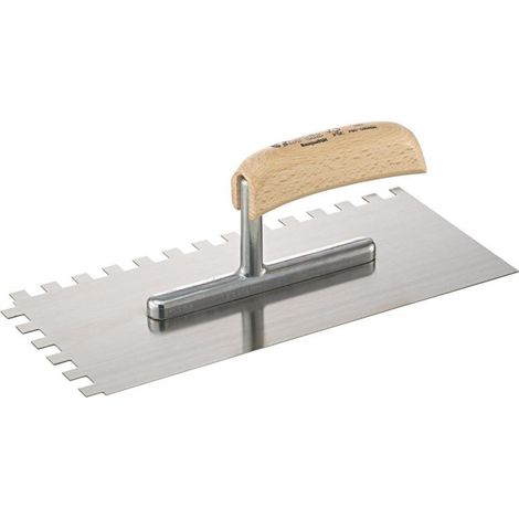 Llana de albañil 280x130 mm dentado 10x10 mm robo fortis