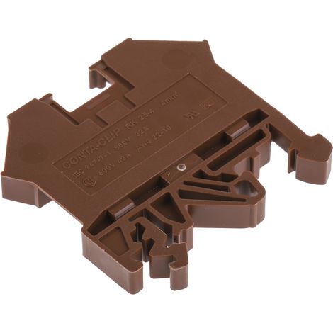 Bloc de jonction RS PRO, 0.2 4mm², Marron