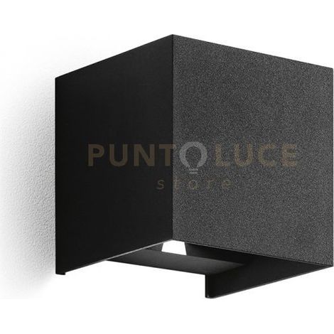 GES863N- APPLIQUE NERO A LED 2 LUCI BIEMISSIONE 4000K 440LM 2X5W  IP54