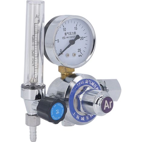 Régulateur de gaz de soudage, manomètre Agron, double débitmètre, vanne, débitmètre MIG, accessoire de soudage en laiton (1/5)