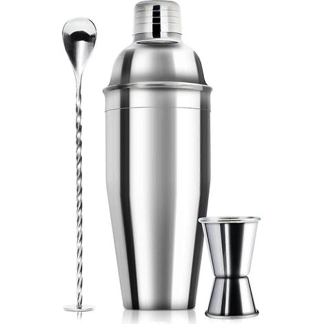 Ensemble de bar à cocktails de 710 ml (24 oz) - Mélangeur à margaritas professionnel avec shaker, doseur et cuillère à mélanger (1/5)