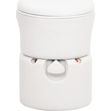 Toilette de camping intégrée blanc 24+17 L PEHD et émail (1/5)