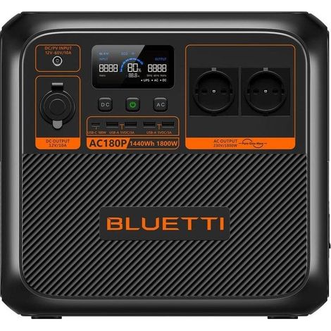 Generador Bluetti AC180P 1800 W batería LiFePO₄ (1/3)