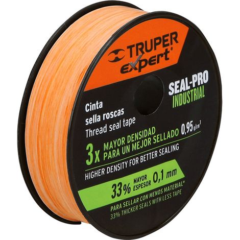 Cinta teflón industrial - 13 mm - 13 m - Naranja