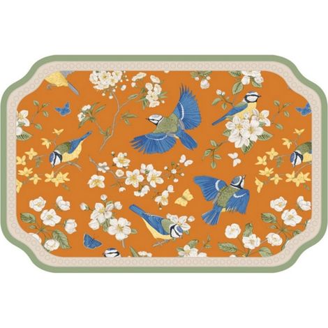 Oiseau bleu 3040cm (terre de diatomées) Tapis égouttoir de cuisine en terre de diatomées, facile à nettoyer, tapis absorbant de forme irrégulière, tapis isolant thermique coupe-vent pour table (1/5)