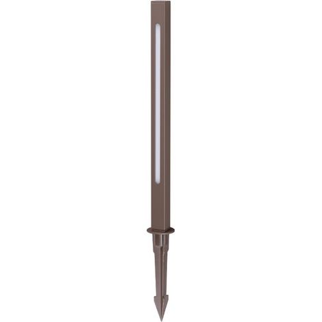 Ideal Lux lampada da tavolo Jedi 1 luce LED integrato IP65 coffee metallo