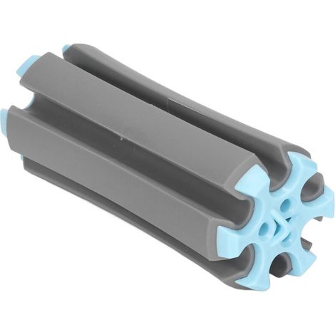 Porte-clubs de golf portable 6 positions, rangement plastique pour équipement sportif extérieur gris (1/5)