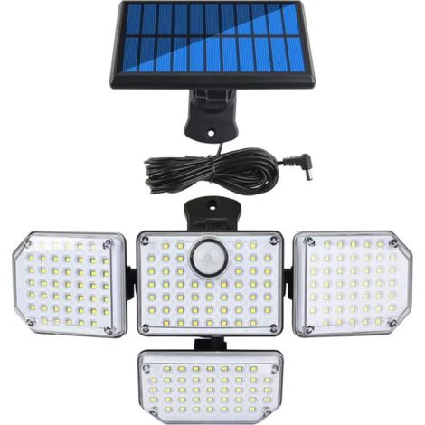 pannello solare eurogarden con sensore di movimento e telecomando 1265w 5,5v