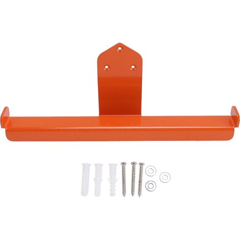 étagère rangement-Porte-emporte pour souffleur et pulvérisateur - Support mural en acier carbone robuste orange (1/4)
