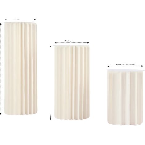 Supporto per fiori, cilindro a nido d'ape, centrotavola decorativo moderno, 3 pezzi (1/2)