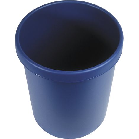 helit corbeille à papier 30 l H405xØ350 mm avec rebord - H61061-34