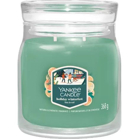 YANKEE CANDLE Giara Media in vetro Holiday Winterfest (1/2)