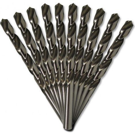 DIAMWOOD - Lot de 10 forets HSS M2 Pro - D. 3,2 mm × Lu. 36 × Lt. 65 mm - 135° taillés et meulés - Acier, bronze, fonte (1/5)