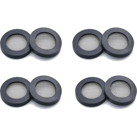 Joint De Douche Anti-Fuites En Caoutchouc Avec Filtre Acier Inoxydable 3/4 Pouce Lot De 8 (1/4)