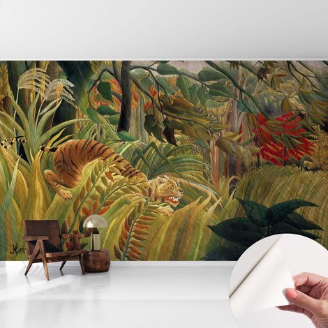 Fotomurale adesivo - parete decorativa - decorazione casa - stile moderno parete - Tigre esotica 416x254 cm
