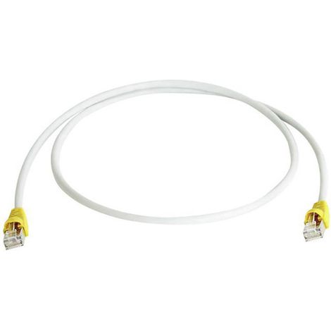 Câble de raccordement réseau informatique RJ45 (croisé) Telegärtner 100007985 CAT 6a S/FTP gris 0.50 m S371791 (1/2)