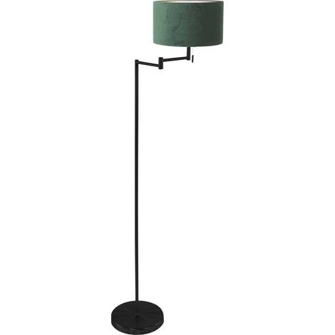 Mexlite - lampada da terra - Bella - nero - metallo velluto - Ø (1/3)