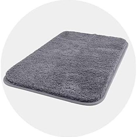 Rutschfeste Badematte, saugfähige Badematte, flauschige Mikrofaser-Badematte - Crezuo (1/4)