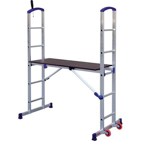 TRABATTELLO ALLUMINIO PIEGHEVOLE 1,74x1,39mt ZOPPO IMPALCATURA 150kg PENNY FACAL