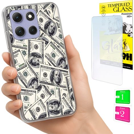 Funda para Motorola Moto G86 Power, carcasa trasera con foto y cristal 9H. (1/5)