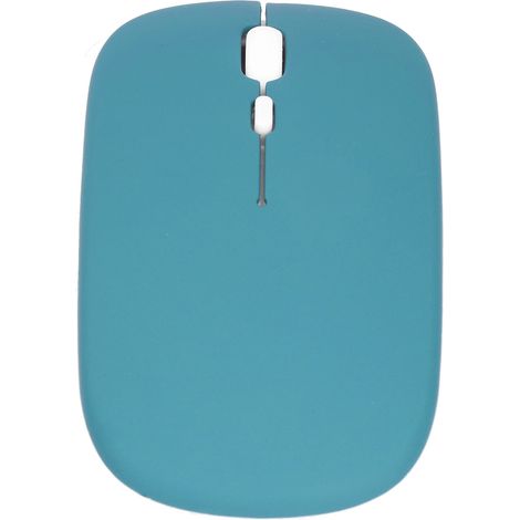 Souris sans fil rechargeable double mode 2,4 GHz ergonomique silencieuse optique Accessoires informatiques (cyan noir)