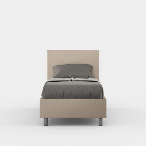 Einzelbett mit Stauraum 80x190 cm, modernes Design, Kinderzimmer, Adele S - Beige (1/5)