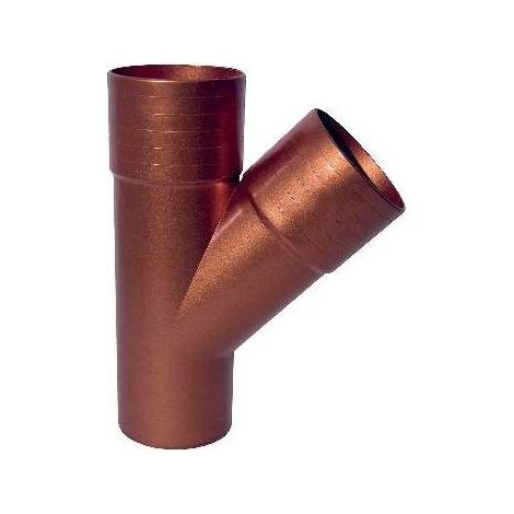 DERIVAZIONE PLUVIALE  45° Misura: Diam. 80 - Rame antico