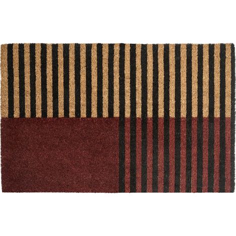 Fußmatte TUKSUK Braun / Beige 50 x 80 cm Kokosfasern