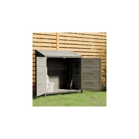 Remise de jardin Anthracite 102x52x112 Bois de sapin solide (1/5)