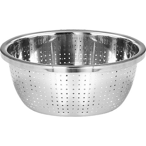 Edelstahl-Abtropfsieb, Küchensieb für Bohnen und Karotten-24cm (1/5)