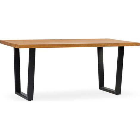Table à manger en bois clair massif de Mindy Zandhu 180cm (1/5)