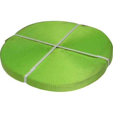 Polyester Webbing Strap Tape Roll 100M 25MM Hi Vis (Tie Down Lashing Belt) (1/5)