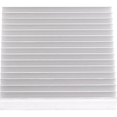 Dissipateur thermique en aluminium 100x100x18 mm, ailette de refroidissement à haute conductivité thermique, pièce unique pour refroidissement efficace (1/5)