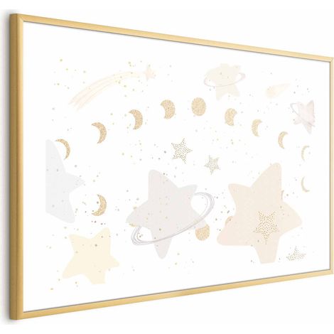 Póster - Luna y estrellas (1/4)