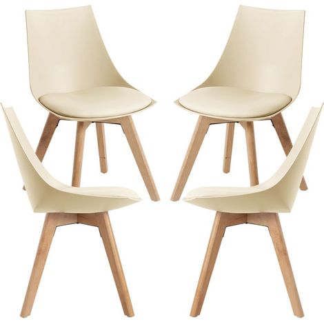 Packs Sillas Comedor - Pack 4 Sillas Blok - Beige (1/5)