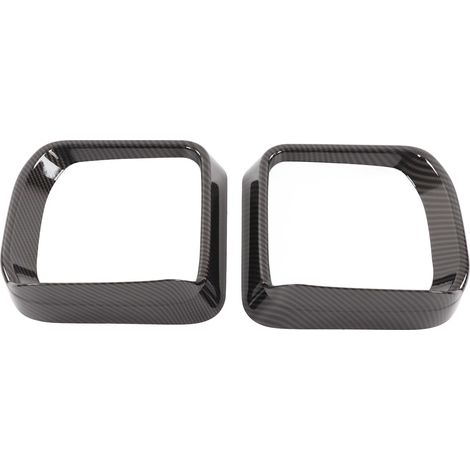 Rétroviseur Extérieur Garniture Cadre Carbone pour Land Rover Defender 2020-2022, Kit de 2 Coques Latérales Style Fibre, Moulure de Visière Miroir (1/5)