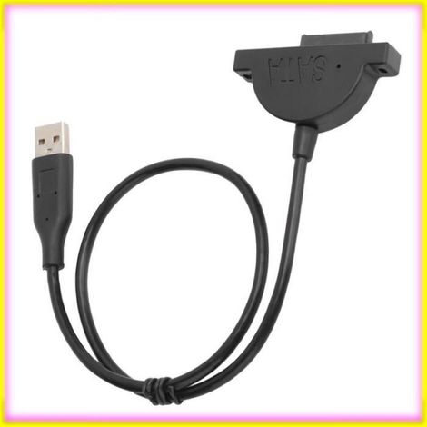 keenso Câble adaptateur SATA vers USB To USB Adapter Cable 13PIN Plugin Notebook Optical Drive Converter informatique portable (1/5)