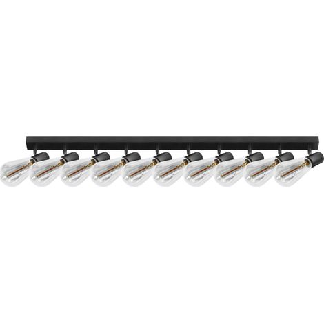 Orno RIO SP 10 lampada da soffitto nera design moderno