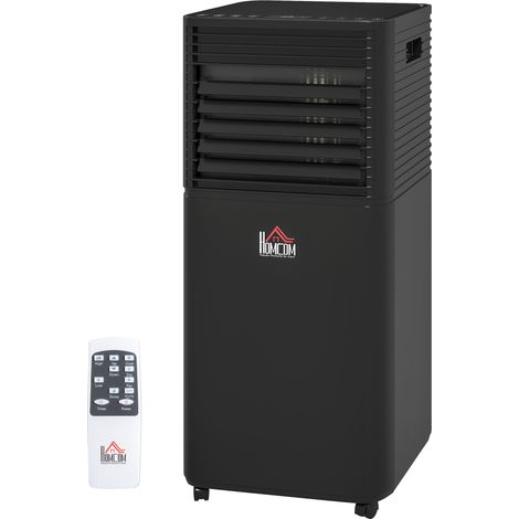 Climatiseur mobile 7000 BTU 26 m² télécommande minuterie 24H classe A noir