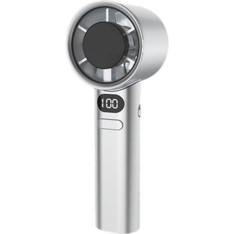 Ventilateur électrique portable - - Modèle blanc - Rechargeable par USB - Contrôle numérique - 60 dB (1/5)
